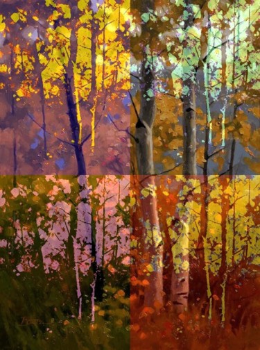 Digital Arts titled "AUTOMNE EN SOUS-BOIS" by Denis Ferte-Defteen, Original Artwork