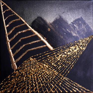 Pintura intitulada "Geometric" por Feruza Turlybek, Obras de arte originais, Acrílico Montado em Armação em madeira