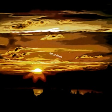 Photography titled "A Sunset Silhouette…" by Fetux_lines, Original Artwork, Acrylic