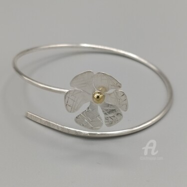 Design intitolato "Bracelet jonc argent" da Fgcreation, Opera d'arte originale, Gioielli