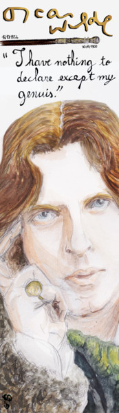 Digital Arts titled "Oscar Wilde" by Gilles David, Original Artwork, 2D Digital Work