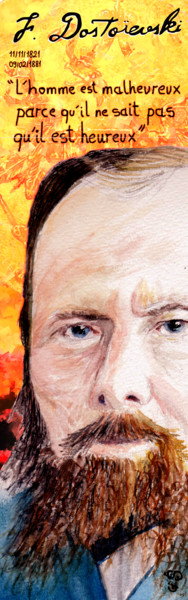 Digitale Kunst getiteld "Dostoeïvski" door Gilles David, Origineel Kunstwerk, 2D Digital Work