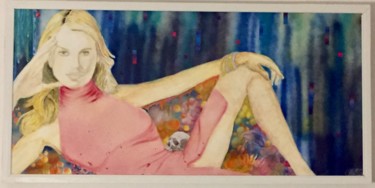 Malerei mit dem Titel "Hypnotik" von Gilles David, Original-Kunstwerk, Acryl