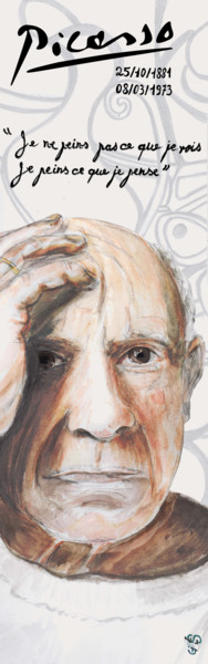 Digital Arts titled "Picasso" by Gilles David, Original Artwork, 2D Digital Work