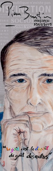 Digital Arts titled "Pierre Bourdieu" by Gilles David, Original Artwork, 2D Digital Work