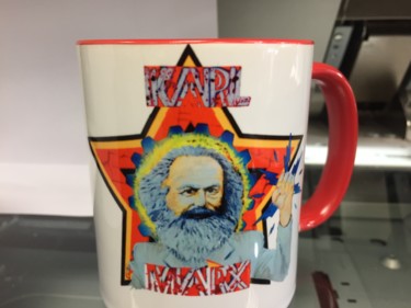 Design intitulée "Mug Marx" par Gilles David, Œuvre d'art originale, Art de la table