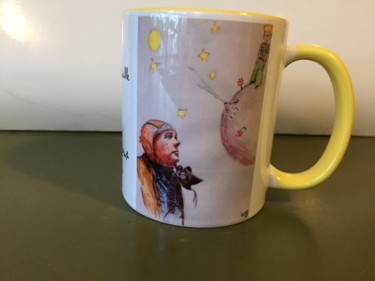 Художественная композиция под названием "Mug St Exupery" - Gilles David, Подлинное произведение искусства, Столовое искусство