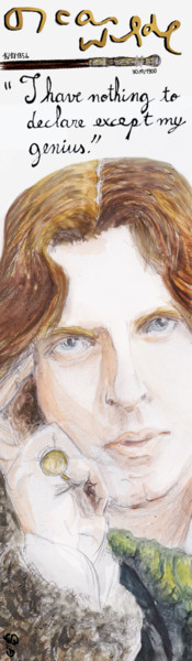 Digital Arts titled "Oscar Wilde / engli…" by Gilles David, Original Artwork, 2D Digital Work