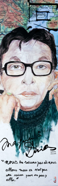 Arts numériques intitulée "Marguerite Duras" par Gilles David, Œuvre d'art originale, Travail numérique 2D