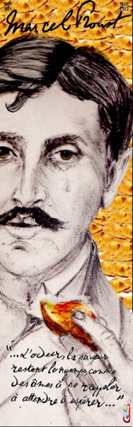 Digitale Kunst getiteld "Proust à la madelei…" door Gilles David, Origineel Kunstwerk, Digitale collage