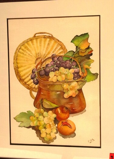 绘画 标题为“fruits-au-chaudron.…” 由Fgide, 原创艺术品, 水彩