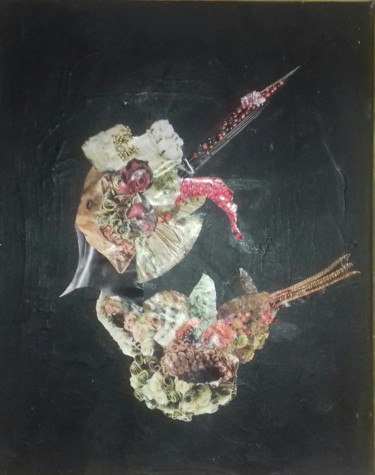 Peinture intitulée "Nature morte fleur…" par F.Gaya, Œuvre d'art originale, Autre