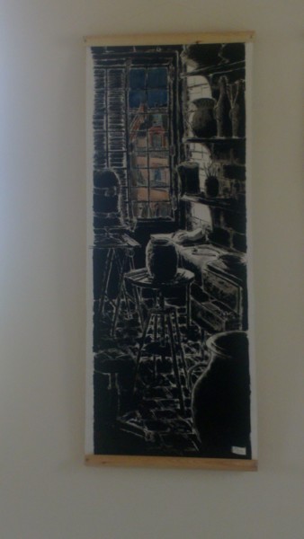 Dessin intitulée "Crépuscule N°3" par Fidel Durana, Œuvre d'art originale, Encre