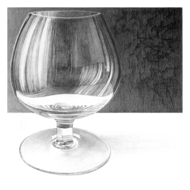 Dessin intitulée "Glass" par Fikret Özcan, Œuvre d'art originale, Graphite