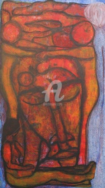 Peinture intitulée "22" par Lahcen Fikri, Œuvre d'art originale
