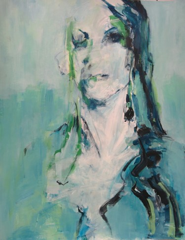 Painting titled "Angie" by Philippe Bucher, Original Artwork, Acrylic