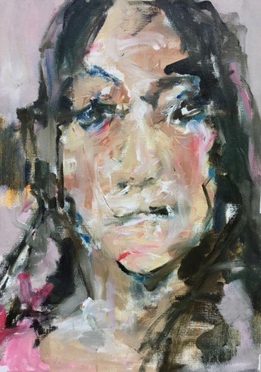 Painting titled "Suzanne" by Philippe Bucher, Original Artwork, Oil