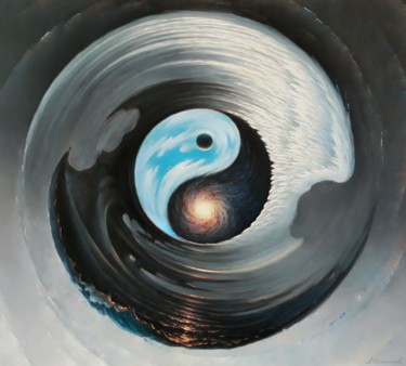 Картина под названием "ИНЬ И ЯН" - Андрей Филимонцев, Подлинное произведение искусства, Масло