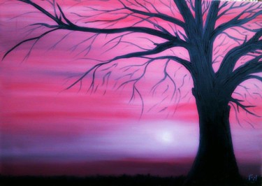 Malerei mit dem Titel "arbre.jpg" von Fil Cool, Original-Kunstwerk, Öl