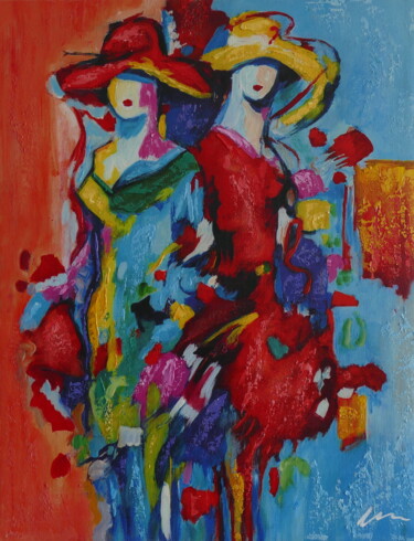 Painting titled "Abstract impression…" by Filip Petrovic, Original Artwork, Oil