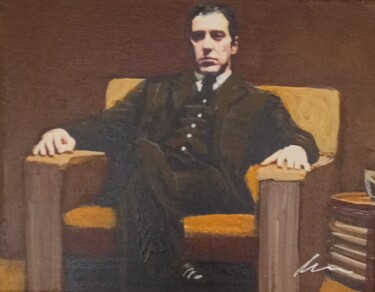 Painting titled "The Godfather Micha…" by Filip Petrovic, Original Artwork, Oil