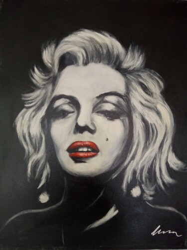 Painting titled "Marilyn Monroe, acr…" by Filip Petrovic, Original Artwork, Acrylic