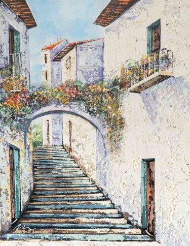 Pintura intitulada "Painting of Spain,…" por Filip Petrovic, Obras de arte originais, Acrílico