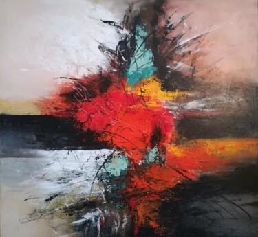 Painting titled "Abstract art acryli…" by Filip Petrovic, Original Artwork, Acrylic