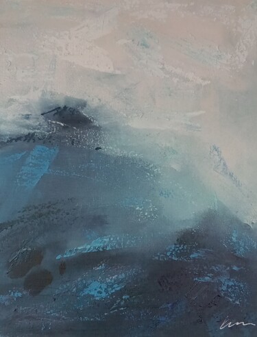 Peinture intitulée "Sea and waves abstr…" par Filip Petrovic, Œuvre d'art originale, Huile