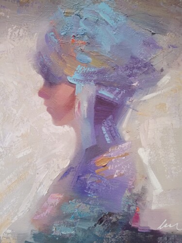 Картина под названием "Arabic woman oil pa…" - Filip Petrovic, Подлинное произведение искусства, Масло