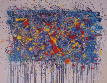 Peinture intitulée "Abstract colors oil…" par Filip Petrovic, Œuvre d'art originale, Huile