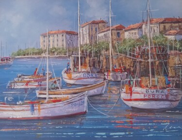 Malerei mit dem Titel "Porec, Croatia wate…" von Filip Petrovic, Original-Kunstwerk, Acryl