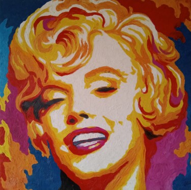 Pittura intitolato "Marilyn Monroe acry…" da Filip Petrovic, Opera d'arte originale, Acrilico