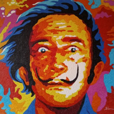 Pintura titulada "Salvador Dalí acryl…" por Filip Petrovic, Obra de arte original, Acrílico