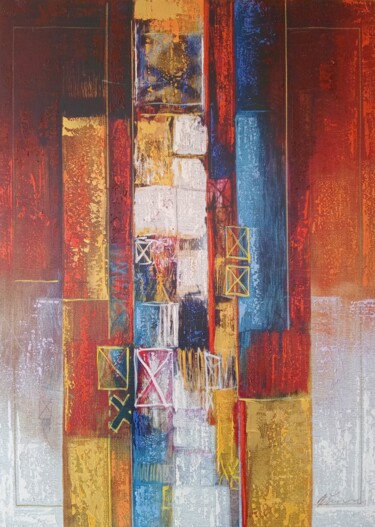 Schilderij getiteld "Abstract 2 acrylic…" door Filip Petrovic, Origineel Kunstwerk, Acryl