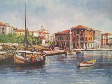 Pintura titulada "Porec, Croatia, old…" por Filip Petrovic, Obra de arte original, Acrílico