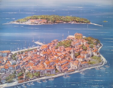 绘画 标题为“Poreč island Saint…” 由Filip Petrovic, 原创艺术品, 丙烯