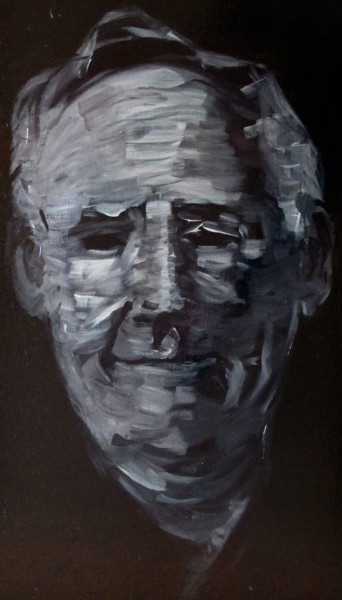 Painting titled "My Father" by Filip Schrooyen, Original Artwork, Oil