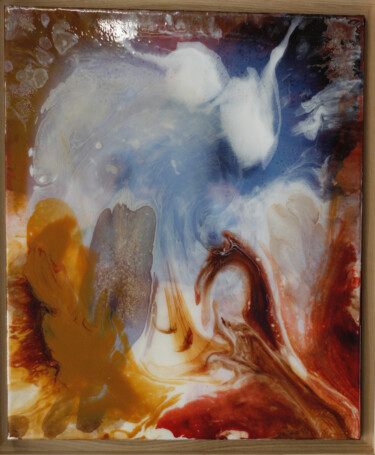 Pintura titulada "Nébula Granum" por Filipa Afonso, Obra de arte original, Acrílico