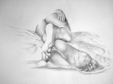 Drawing titled "Nude female4" by Filipe Paiva, Original Artwork, Other