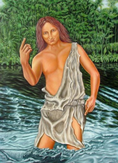 Pintura intitulada "John The Baptist" por Filipe Paiva, Obras de arte originais