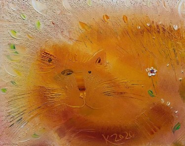 Картина под названием "Redhead romantic" - Филипп Казак, Подлинное произведение искусства, Масло