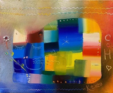 Картина под названием "sleep" - Филипп Казак, Подлинное произведение искусства, Масло