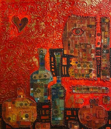 Malarstwo zatytułowany „Pomegranate wine” autorstwa Филипп Казак, Oryginalna praca, Akryl