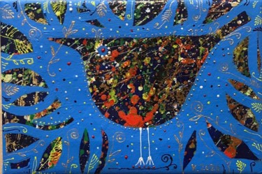 Картина под названием "small bird" - Филипп Казак, Подлинное произведение искусства, Акрил