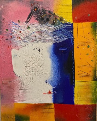 Картина под названием "Very kind person" - Филипп Казак, Подлинное произведение искусства, Масло