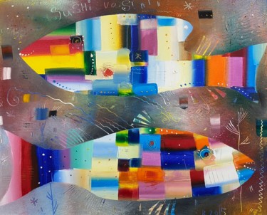 Pintura titulada "Ryba Nova" por Filipp Kazak, Obra de arte original, Oleo