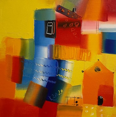 Картина под названием "Домик Кандинского" - Филипп Казак, Подлинное произведение искусства, Масло