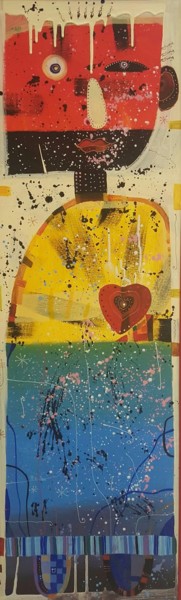 Картина под названием "Caballero" - Филипп Казак, Подлинное произведение искусства, Акрил