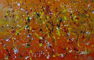 Ζωγραφική με τίτλο "Оранжевый день" από Филипп Казак, Αυθεντικά έργα τέχνης, Ακρυλικό